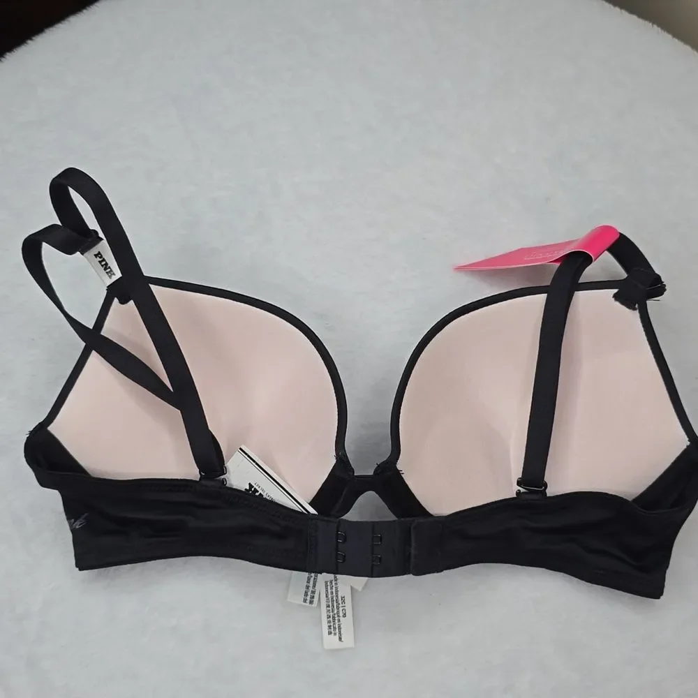 3274 NWT Victoria's Secret PINK Wear Everywhere Super Push-Up Bra Sz 32C - Picture 4 of 7